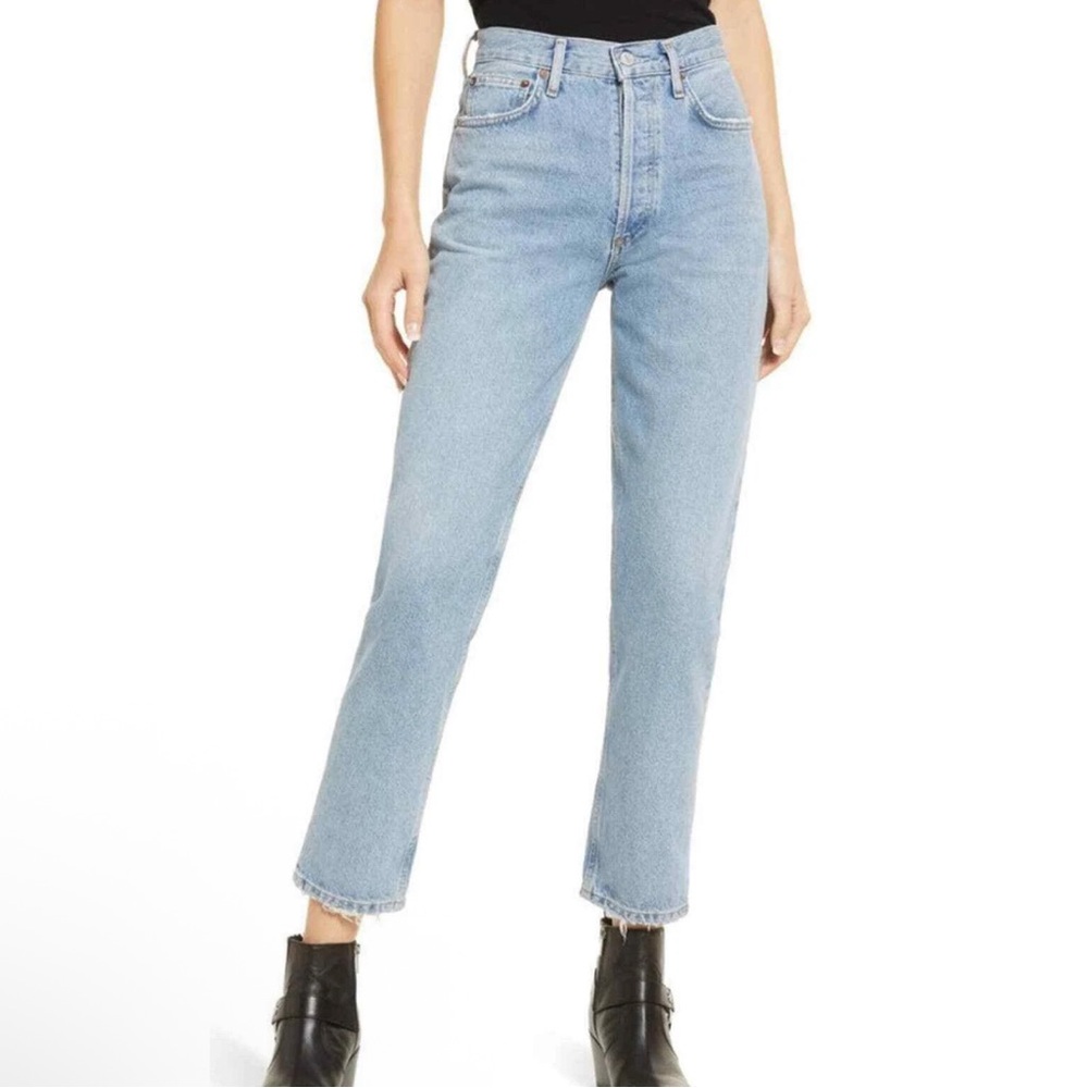 Agolde Fen high waisted tapered relaxed‎ cotton jeans 26